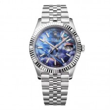 Datejust 41 Custom Dial with Stick Marker in Steel Datejust 41 Custom Dial with Stick Marker in Steel