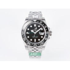 GMT-Master II 126710 GRNR Black/Gray Ceramic 904L Steel ARF 1:1 Best Edition on Jubilee Strap SH3285 GMT-Master II 126710 GRNR Black/Gray Ceramic 904L Steel ARF 1:1 Best Edition on Jubilee Strap SH3285