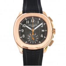 Aquanaut 5968G Black Dial on Black Rubber Strap in Rose Gold Aquanaut 5968G Black Dial on Black Rubber Strap in Rose Gold
