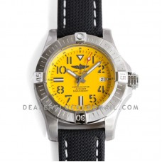 Avenger II Seawolf Yellow Dial in Steel on Nylon Strap Ref: A17331101I1S2 Avenger II Seawolf Yellow Dial in Steel on Nylon Strap Ref: A17331101I1S2