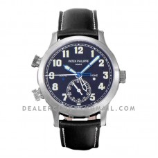Calatrava Pilot Travel Time 5524G-001 Dark Blue Dial in White Gold Calatrava Pilot Travel Time 5524G-001 Dark Blue Dial in White Gold