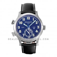 Calatrava Pilot Travel Time 5524G Blue Dial in White Gold Calatrava Pilot Travel Time 5524G Blue Dial in White Gold