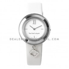 Charms Watch 32m White Dial in Steel on White Strap Charms Watch 32m White Dial in Steel on White Strap