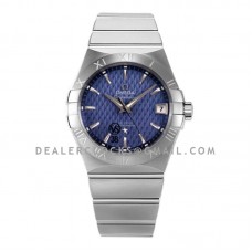 Constellation Co-Axial Chronometer 38mm Blue Texture Dial in Steel Constellation Co-Axial Chronometer 38mm Blue Texture Dial in Steel