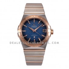 Constellation Co-Axial Chronometer 38mm Blue Texture Dial in Steel and Red Gold Constellation Co-Axial Chronometer 38mm Blue Texture Dial in Steel and Red Gold