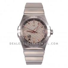 Constellation Co-Axial Chronometer 38mm Grey Texture Dial in Steel Constellation Co-Axial Chronometer 38mm Grey Texture Dial in Steel