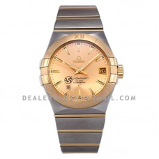 Constellation Co-Axial Chronometer 38mm Yellow Dial in Steel and Yellow Gold Constellation Co-Axial Chronometer 38mm Yellow Dial in Steel and Yellow Gold
