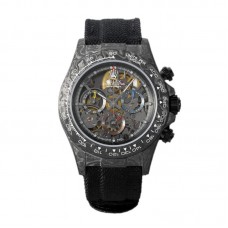 DIW Daytona Skeleton Dial in Carbon on Black Nylon Strap DIW Daytona Skeleton Dial in Carbon on Black Nylon Strap