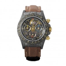 DIW Daytona Skeleton Dial in Carbon on Brown Nylon Strap DIW Daytona Skeleton Dial in Carbon on Brown Nylon Strap