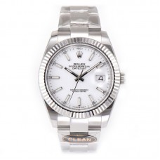 Datejust 41 126334 White Dial Stick Markers on Oyster Bracelet Datejust 41 126334 White Dial Stick Markers on Oyster Bracelet