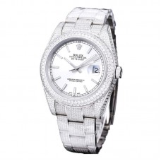 Datejust 41 with Stick Markers in Steel Datejust 41 with Stick Markers in Steel