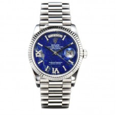 Daydate 36 128236 Lapis Lazuli Diamond Roman Dial in Platinum Daydate 36 128236 Lapis Lazuli Diamond Roman Dial in Platinum