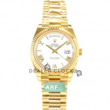 Daydate 40 228238 White Dial with Roman Marker in Yellow Gold Daydate 40 228238 White Dial with Roman Marker in Yellow Gold