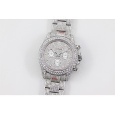 Daytona 116505 Diamond Paved Dial with Stick Marker in Steel Daytona 116505 Diamond Paved Dial with Stick Marker in Steel