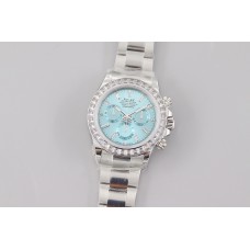 Daytona 116506 Platinum Ice Blue Dial with Diamond Bezel and Markers Daytona 116506 Platinum Ice Blue Dial with Diamond Bezel and Markers