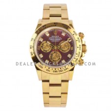 Daytona 116508 Brown MOP Dial in Yellow Gold Daytona 116508 Brown MOP Dial in Yellow Gold