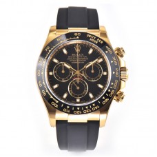 Daytona 116518LN Black Dial in Yellow Gold on Rubber Strap Daytona 116518LN Black Dial in Yellow Gold on Rubber Strap