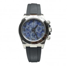 Daytona 116519 Sodalite Dial in White Gold on Rubber Strap Daytona 116519 Sodalite Dial in White Gold on Rubber Strap