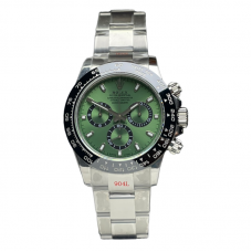 Daytona Green Dial Black Bezel in Steel Daytona Green Dial Black Bezel in Steel