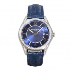 Fiftysix Blue Dial with Diamond Bezel in Steel Ref: 4600E Fiftysix Blue Dial with Diamond Bezel in Steel Ref: 4600E
