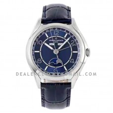 Fiftysix Complete Calendar Blue Dial in Steel Ref: 4000E/000A-B548 Fiftysix Complete Calendar Blue Dial in Steel Ref: 4000E/000A-B548