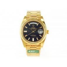 DayDate 40 228238 ARF 904L Steel Black Crystal Diamonds Bezel on President Bracelet VR3255 DayDate 40 228238 ARF 904L Steel Black Crystal Diamonds Bezel on President Bracelet VR3255