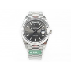 DayDate 40 228239 ARF 904L Steel Grey Stick Dial on President Bracelet VR3255 DayDate 40 228239 ARF 904L Steel Grey Stick Dial on President Bracelet VR3255