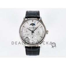 Master Ultra Thin Perpetual Calendar SS V9F 1:1 Best Edition White Dial Diamonds Bezel on Black Leather Strap A868 V2 Master Ultra Thin Perpetual Calendar SS V9F 1:1 Best Edition White Dial Diamonds Bezel on Black Leather Strap A868 V2
