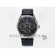 Master Ultra Thin Perpetual Calendar SS V9F 1:1 Best Edition Gray Dial on Black Leather Strap A868 V2 Master Ultra Thin Perpetual Calendar SS V9F 1:1 Best Edition Gray Dial on Black Leather Strap A868 V2