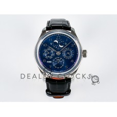 IW5034 Portugieser Perpetual Calendar SS V9F 1:1 Best Edition Blue Dial on Black Leather Strap A52610 IW5034 Portugieser Perpetual Calendar SS V9F 1:1 Best Edition Blue Dial on Black Leather Strap A52610
