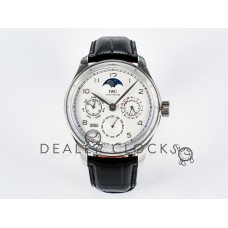 IW5033 Portugieser Perpetual Calendar SS V9F 1:1 Best Edition White Dial on Black Leather Strap A52610 IW5033 Portugieser Perpetual Calendar SS V9F 1:1 Best Edition White Dial on Black Leather Strap A52610