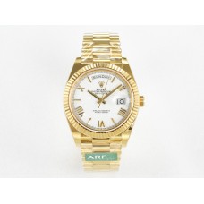 Day Date 40 YG 228238 ARF 1:1 Best Edition White Roman Dial on President Bracelet VR3255 Day Date 40 YG 228238 ARF 1:1 Best Edition White Roman Dial on President Bracelet VR3255