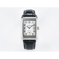 Reverso Classic Duoface Small Seconds SS MGF Best Edition White Guilloché Dial on Black Leather Strap A854A Reverso Classic Duoface Small Seconds SS MGF Best Edition White Guilloché Dial on Black Leather Strap A854A