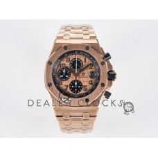 Royal Oak Offshore 42mm RG TKF Best Edition RG Dial on RG Bracelet A7750 Royal Oak Offshore 42mm RG TKF Best Edition RG Dial on RG Bracelet A7750