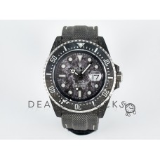 Sea Dweller 43mm Black Carbon DIWF Best Edition Gray Dial on Gray Nylon Strap A2824 V2 Sea Dweller 43mm Black Carbon DIWF Best Edition Gray Dial on Gray Nylon Strap A2824 V2