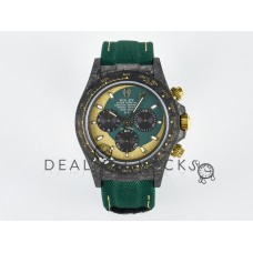 Daytona DIW Carbon Case and Bezel DIWF Edition Green/YG Dial on Green Nylon Strap A7750 Daytona DIW Carbon Case and Bezel DIWF Edition Green/YG Dial on Green Nylon Strap A7750