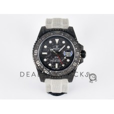 GMT Carbon DIWF Best Edition Black Carbon Dial SS Markers on White Nylon Strap SA3285 CHS V2 GMT Carbon DIWF Best Edition Black Carbon Dial SS Markers on White Nylon Strap SA3285 CHS V2
