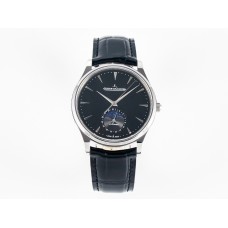 Master Ultra Thin Moon 1368420 SS Z+F 1:1 Best Edition Black Dial on Black Leather Strap SA925 Super Clone Master Ultra Thin Moon 1368420 SS Z+F 1:1 Best Edition Black Dial on Black Leather Strap SA925 Super Clone