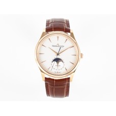 Master Ultra Thin Moon RG Z+F 1:1 Best Edition White Dial on Brown Leather Strap A925 Master Ultra Thin Moon RG Z+F 1:1 Best Edition White Dial on Brown Leather Strap A925