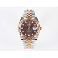 DateJust 41 126331 ARF 1:1 Best Edition 904L Steel Brown Diamonds Dial on SS/RG Jubilee Bracelet SH3235(Gain Weight) DateJust 41 126331 ARF 1:1 Best Edition 904L Steel Brown Diamonds Dial on SS/RG Jubilee Bracelet SH3235(Gain Weight)