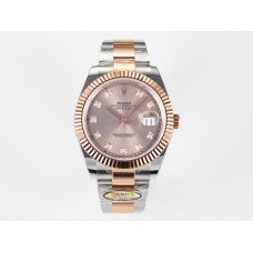 DateJust 41 126331 ARF 1:1 Best Edition 904L Steel RG Diamonds Dial on SS/RG Oyster Bracelet SH3235(Gain Weight) DateJust 41 126331 ARF 1:1 Best Edition 904L Steel RG Diamonds Dial on SS/RG Oyster Bracelet SH3235(Gain Weight)