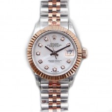 Ladies Datejust 279171 White MOP Dial with Diamond Markers in Rose Gold/Steel Ladies Datejust 279171 White MOP Dial with Diamond Markers in Rose Gold/Steel