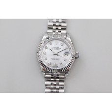 Ladies Datejust 279174 White MOP Dial with Diamond Markers in Steel Ladies Datejust 279174 White MOP Dial with Diamond Markers in Steel