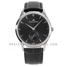 Master Ultra Thin Small Second Black Dial in Steel Master Ultra Thin Small Second Black Dial in Steel