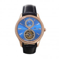 Master Ultra Thin Tourbillon Blue Dial with Diamond Bezel in Rose Gold Master Ultra Thin Tourbillon Blue Dial with Diamond Bezel in Rose Gold