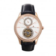 Master Ultra Thin Tourbillon White Dial with Diamond Bezel in Rose Gold Master Ultra Thin Tourbillon White Dial with Diamond Bezel in Rose Gold