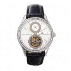 Master Ultra Thin Tourbillon White Dial with Diamond Bezel in White Gold Master Ultra Thin Tourbillon White Dial with Diamond Bezel in White Gold