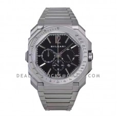 Octo Velocissimo Chronograph Steel Black Dial on Bracelet Octo Velocissimo Chronograph Steel Black Dial on Bracelet