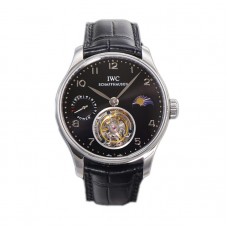 Portugese Tourbillon Black Dial on Steel Portugese Tourbillon Black Dial on Steel