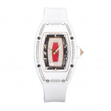 RM 007 Automatic Ladies White Ceramic Red Lips Diamond RM 007 Automatic Ladies White Ceramic Red Lips Diamond